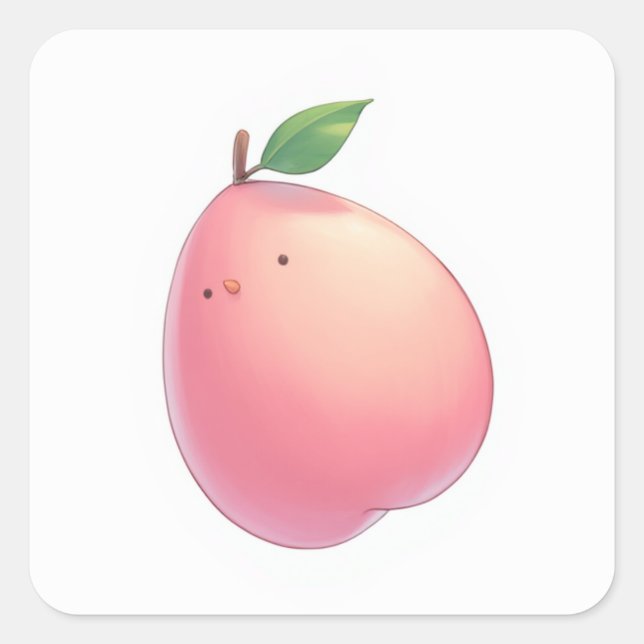 Adesivo Quadrado Design de Cute Inspirado (Frente)