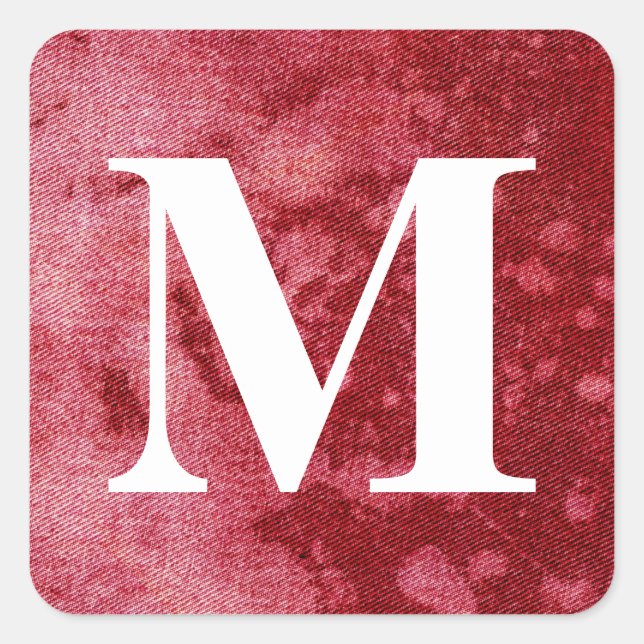 Adesivo Quadrado Design de Denim Lavado #10 @ Emporio Moffa (Frente)