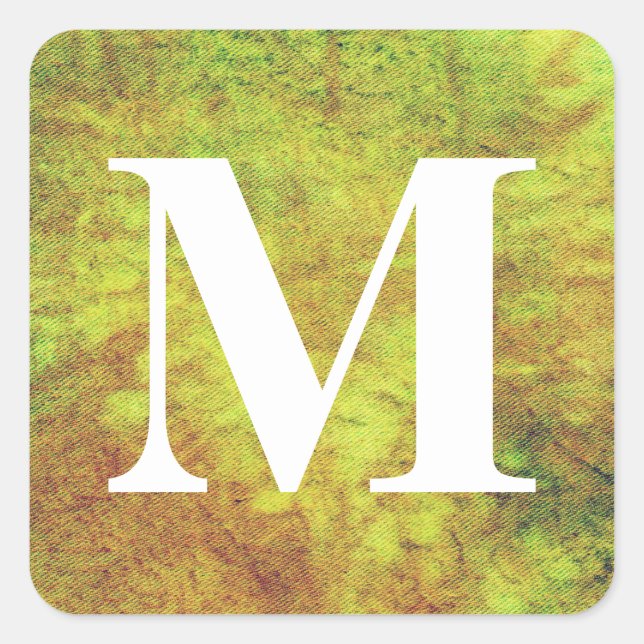 Adesivo Quadrado Design de Denim Lavado #5 @ Emporio Moffa (Frente)