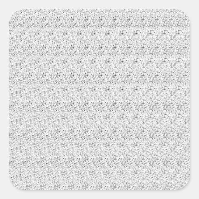 Adesivo Quadrado design de idioma Onze (Frente)