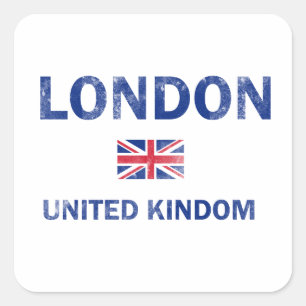 Adesivo Quadrado Design de Londres Reino Unido