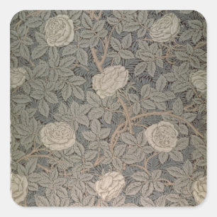 Adesivo Quadrado design de papel de parede 'Rosa-90'