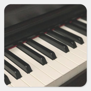 Adesivo Quadrado Design de Piano legal