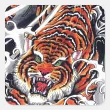 Design de Tigre e Mapeamento Japonês