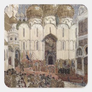 Adesivo Quadrado Design do palco para Boris Godunov