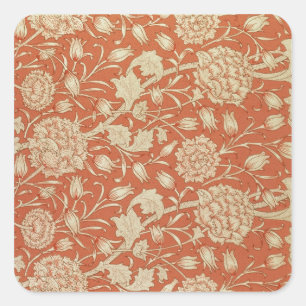 Adesivo Quadrado Design do papel de parede da tulipa, 1875