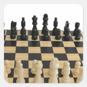 Adesivo Quadrado design do tabuleiro de xadrez