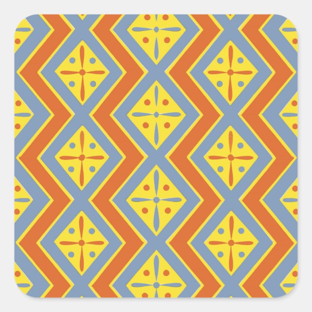 Adesivo Quadrado Design egípcia nº 11 em Emporio Moffa (Frente)