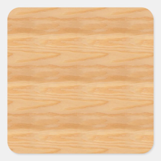 Adesivo Quadrado Design Elegante Clássico de Vazio de Madeira Trend (Frente)