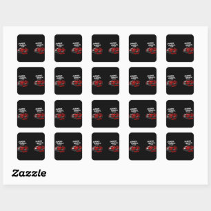 Adesivo Quadrado Design, Impressão e personalize o seu