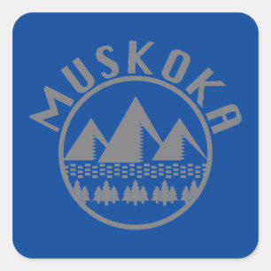 Adesivo Quadrado Design Muskoka - Stickers Quadrados