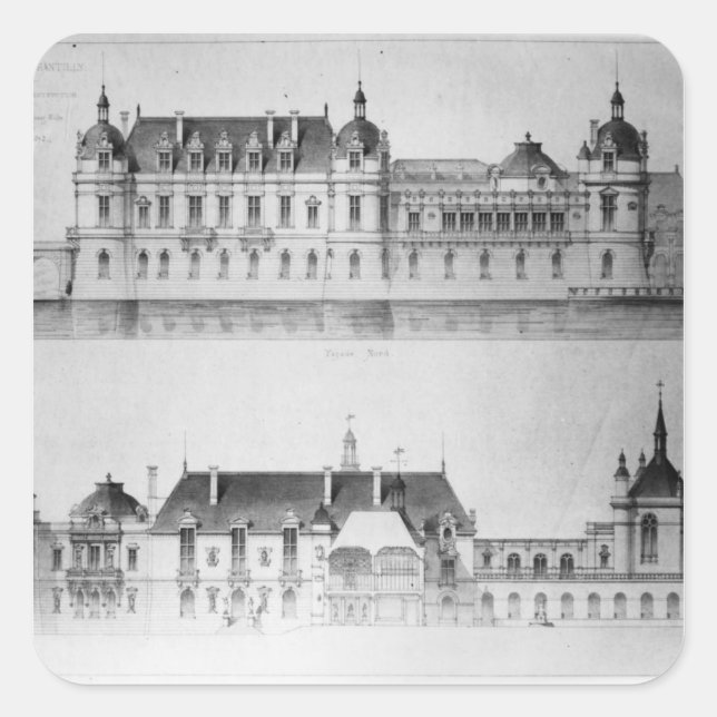 Adesivo Quadrado Design para a reconstrução da fachada norte (Frente)