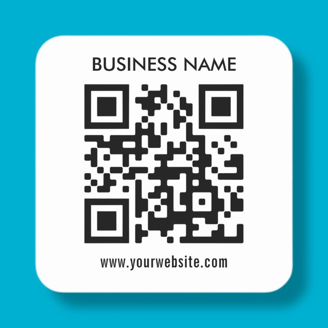 Adesivo Quadrado Design simples moderno | Carregue facilmente seu c (Criador carregado)