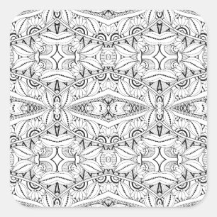 Adesivo Quadrado Design tribal inspirado