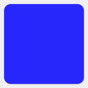 Adesivo Quadrado Designer Personalizado de Cor Azul