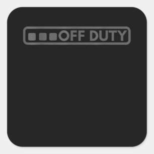 Adesivo Quadrado Desligado Perfeito Para Polícia Do Exército Poli