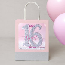 Deslumbrante Diamante Sweet Sixteen Rosa Glam Aniv