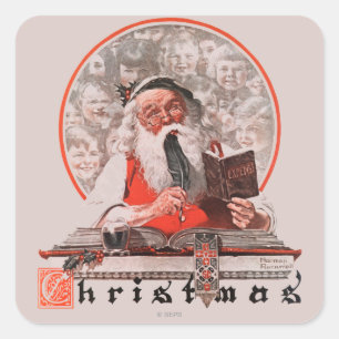 Adesivo Quadrado Despesas com papais noeis