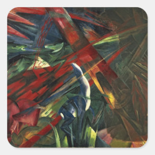 Adesivo Quadrado Destino dos animais, 1913