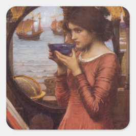 Adesivo Quadrado Destino por John William Waterhouse