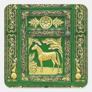 Adesivo Quadrado Detalhe aciganado da porta