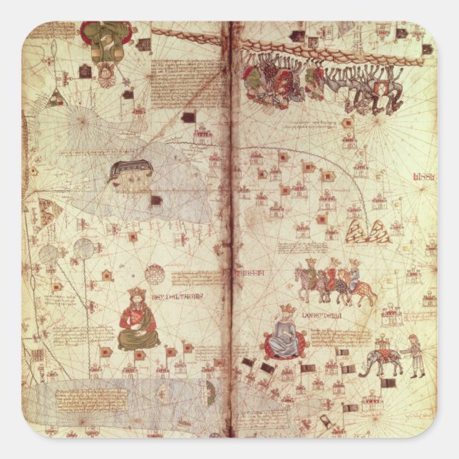 Adesivo Quadrado Detalhe da Ásia do Catalão (Frente)