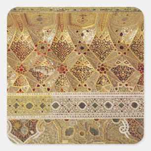 Adesivo Quadrado Detalhe da galeria dos espelhos