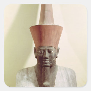 Adesivo Quadrado Detalhe de uma estátua de Mentuhotep II