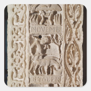 Adesivo Quadrado Detalhe de uma exibição da coluna