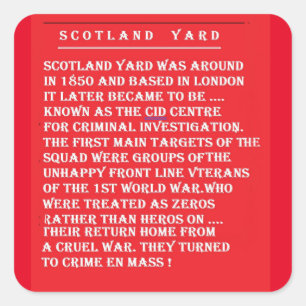 ADESIVO QUADRADO DETECTIVES COPS ROBBERS HISTÓRIA