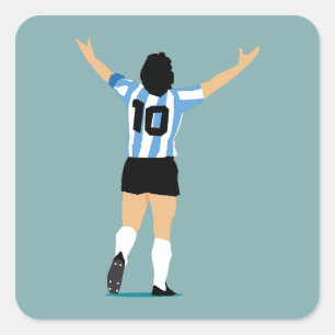 Adesivo Quadrado Deus do Futebol o maior de todos os tempos