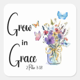 Adesivo Quadrado Deus é bom