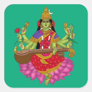 Adesivo Quadrado Deusa Matangi