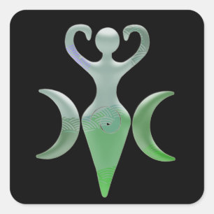 Adesivo Quadrado Deusa Tripla