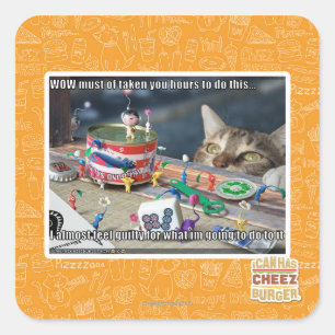 Adesivo Quadrado Deve ter tomar horas