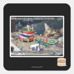 Adesivo Quadrado Deve ter tomar horas