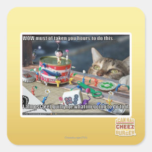 Adesivo Quadrado Deve ter tomar horas