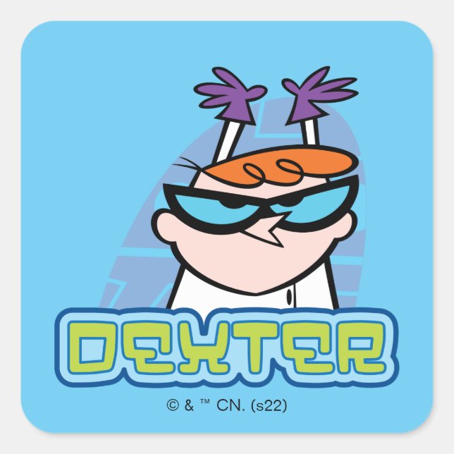 Adesivo Quadrado Dexter Character Name Graphic (Frente)