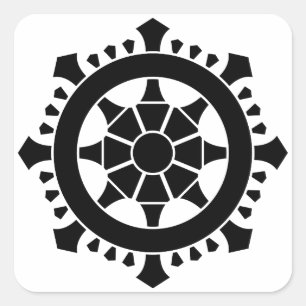 Adesivo Quadrado Dharma chakra