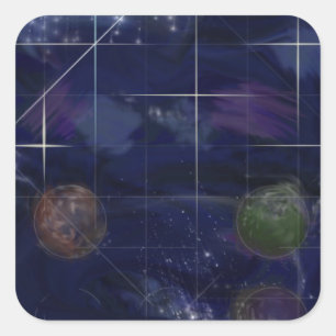 Adesivo Quadrado Dia 4 da génese: Estrelas 2014