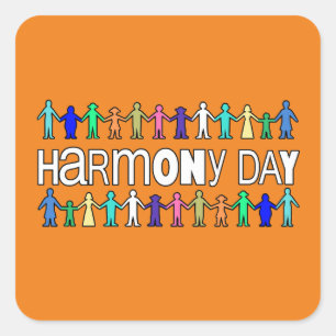 Adesivo Quadrado Dia da Harmonia Austrália