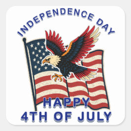 Adesivo Quadrado Dia da independência
