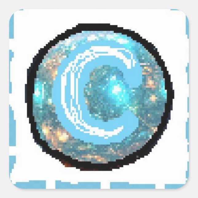 Adesivo Quadrado Dia da Lua (Frente)