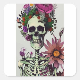 Adesivo Quadrado Dia das Bruxas