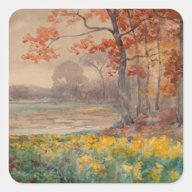 Adesivo Quadrado Dia das Cinzas Amarelas, 1911 (Frente)