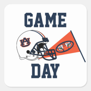 Adesivo Quadrado Dia de Jogo da Universidade de Auburn