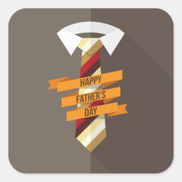 Adesivo Quadrado Dia de os pais Feliz