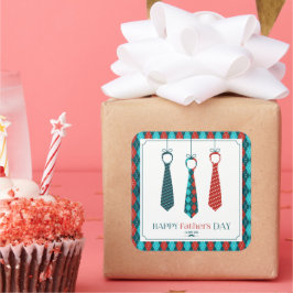 Adesivo Quadrado Dia de os pais Feliz