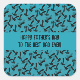 Adesivo Quadrado Dia de os pais Woodworker