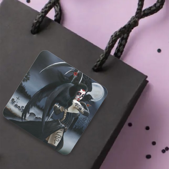 Adesivo Quadrado Dia do Anjo Morto (Criador carregado)